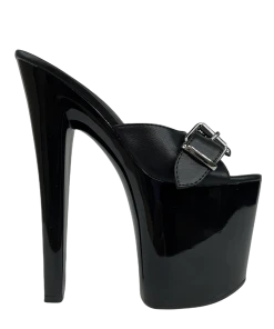 XTRA SUGAR SKULL - BLACK/SILVER Platforms