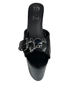 XTRA SUGAR SKULL - BLACK/SILVER Platforms 10 XTRA SUGAR SKULL - BLACK/SILVER Platforms