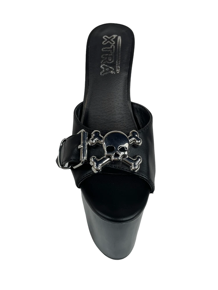XTRA SUGAR SKULL - BLACK/SILVER Platforms 5 XTRA SUGAR SKULL - BLACK/SILVER Platforms