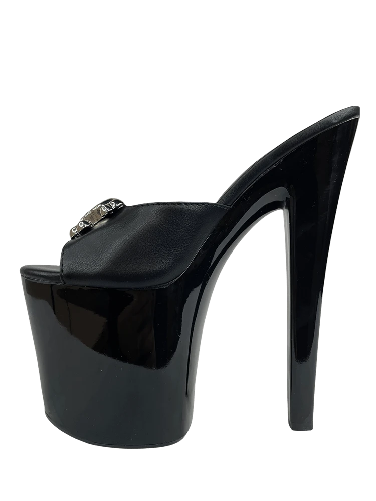 XTRA SUGAR SKULL - BLACK/SILVER Platforms 6 XTRA SUGAR SKULL - BLACK/SILVER Platforms