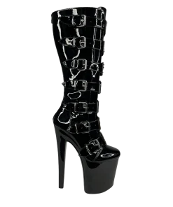 XTRA VIP HUSTLER - BLACK/SILVER Platforms