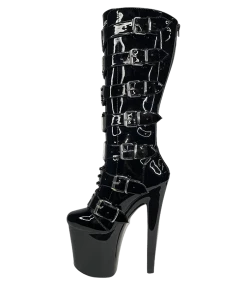 XTRA VIP HUSTLER - BLACK/SILVER Platforms