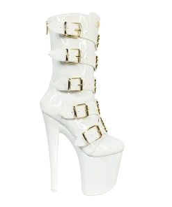 XTRA VIP - WHITE/GOLD Platforms